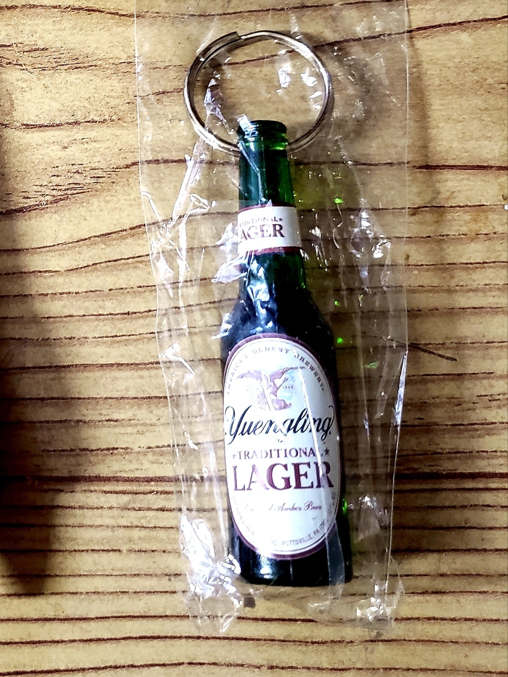 Yuengling Green Bottle Keychain Key & Card Holder